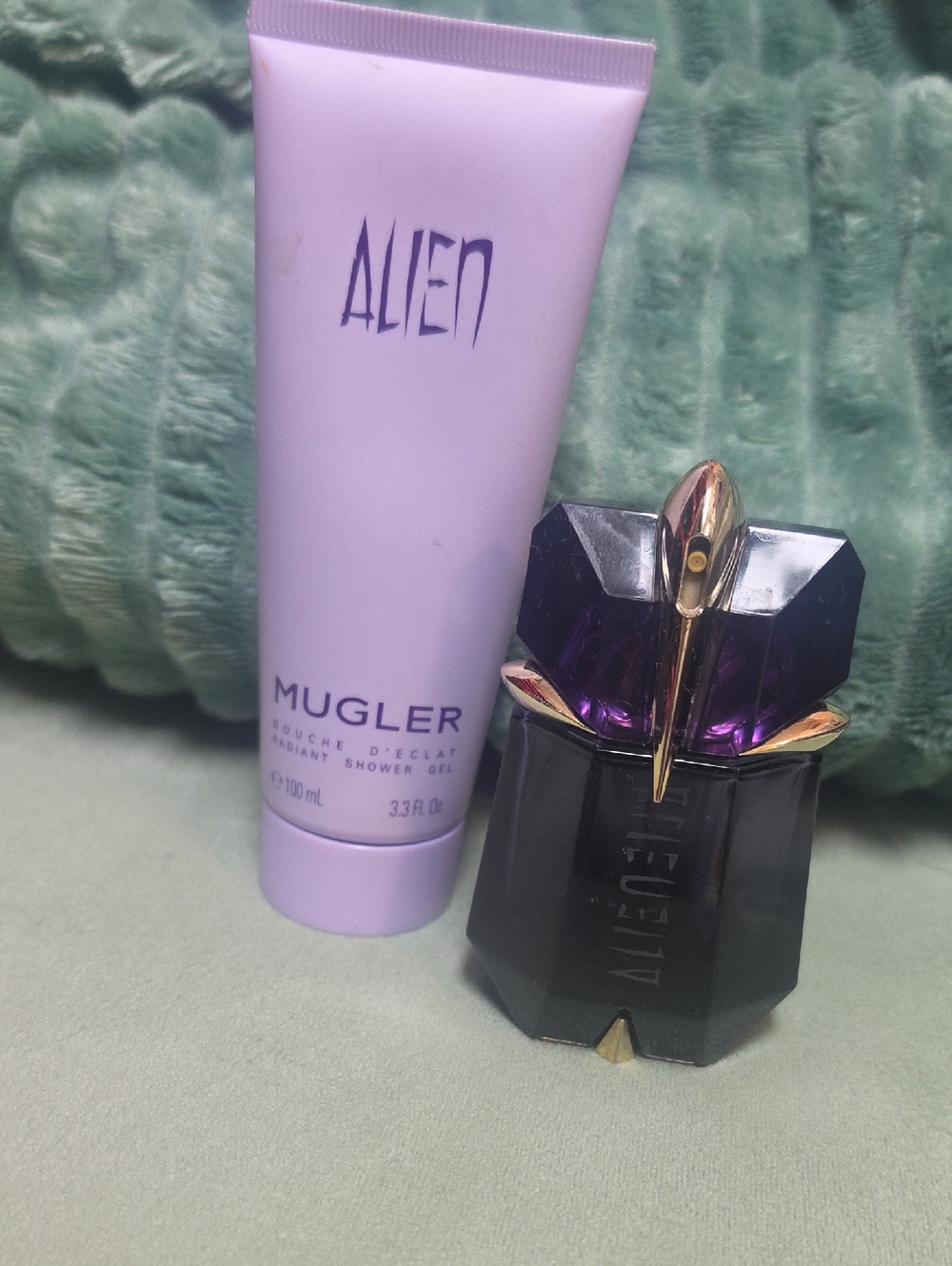 Mugler Alien Lavender Shower Gel & Purple Gem Bottle Is Empty.